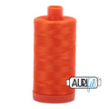 1104 Neon Orange Aurifil Cotton 50wt Large Spool||color:1104 Neon Orange
