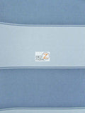 2 Tone Stripe Deck Canvas Outdoor Waterproof Fabric / Dark Gray/Light Gray / Sold By The Yard Closeout!!!