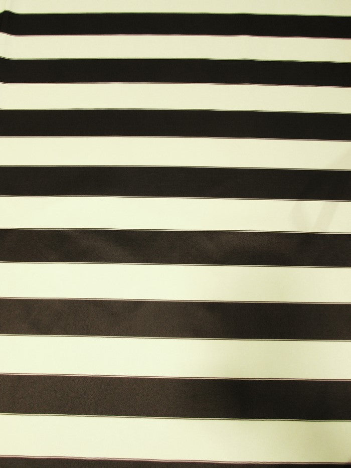 2 Tone Stripe Deck Canvas Outdoor Waterproof Fabric / Dark Gray/Light Gray / Sold By The Yard Closeout!!!