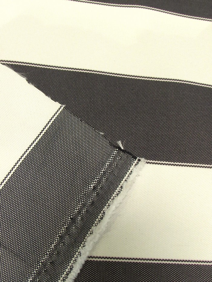 2 Tone Stripe Deck Canvas Outdoor Waterproof Fabric / Dark Gray/Light Gray / Sold By The Yard Closeout!!!