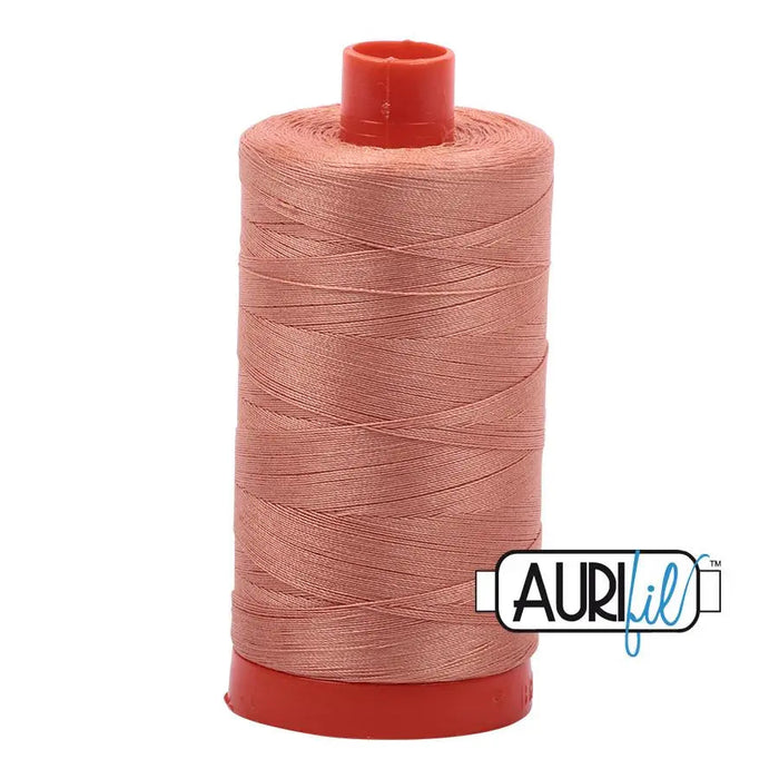 2215 Peach Aurifil Cotton 50wt Large Spool||color:2215 Peach