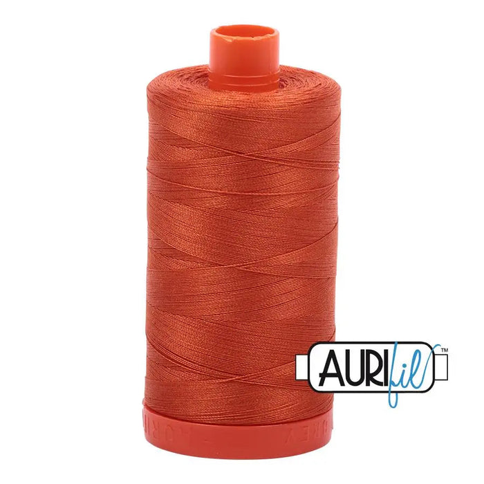 2240 Rusty Orange Aurifil Cotton 50wt Large Spool||color:2240 Rusty Orange