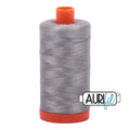 2620 Stainless Steel Aurifil Cotton 50wt Large Spool||color:2620 Stainless Steel