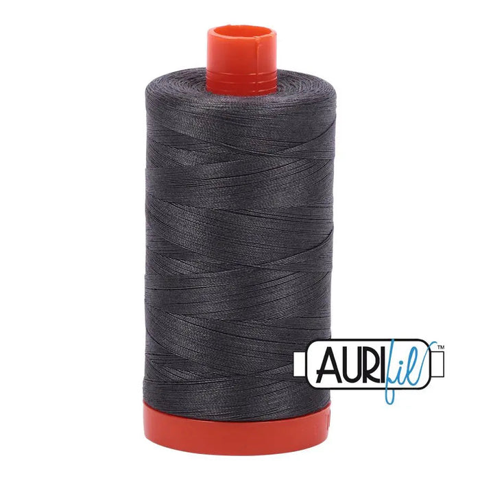 2630 Dark Pewter Aurifil Cotton 50wt Large Spool||color:2630 Dark Pewter