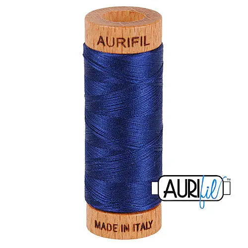 2784 Dark Navy Aurifil Cotton 80wt Spool||color:2784 Dark Navy