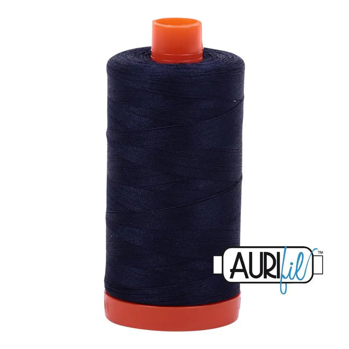 2785 Very Dark Navy Aurifil Cotton 50wt Large Spool||color:2785 Very Dark Navy