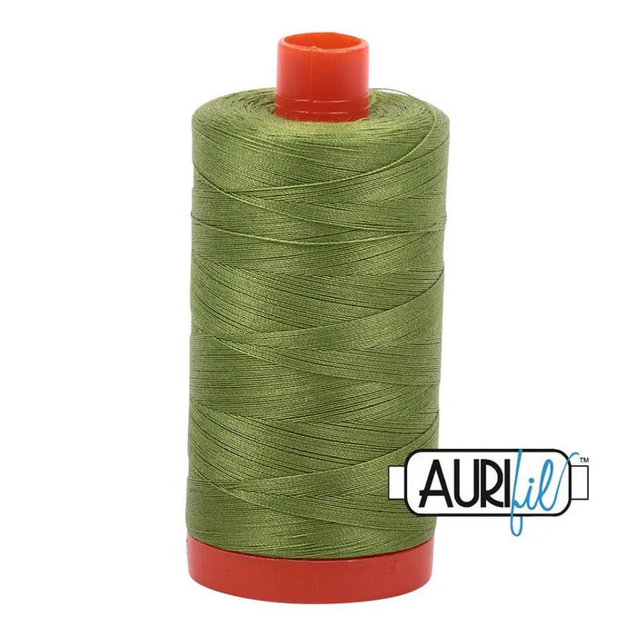 2888 Fern Green Aurifil Cotton 50wt Large Spool||color:2888 Fern Green