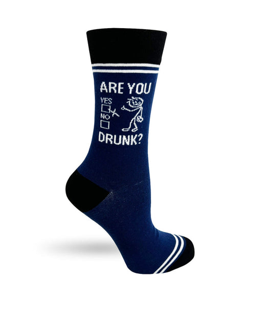 (3 Pairs) Are You Drunk? - Hey Now Unisex Crew Socks - Wholesale