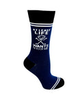 (3 Pairs) At Least Life Wants to Fuck Me - Hey Now Unisex Crew Socks - Wholesale