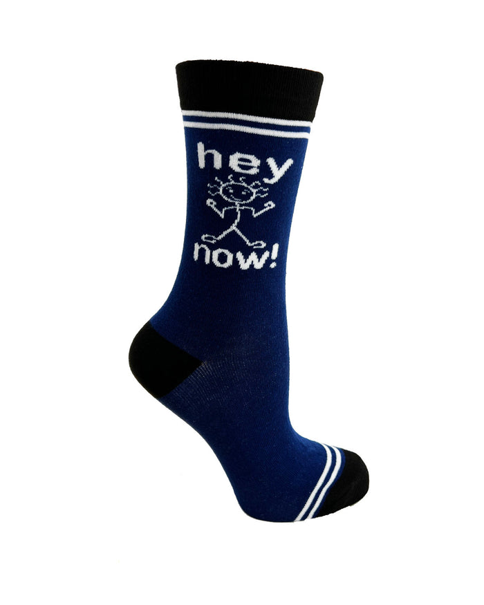 (3 Pairs) Hey Now! - Hey Now Unisex Crew Socks - Wholesale