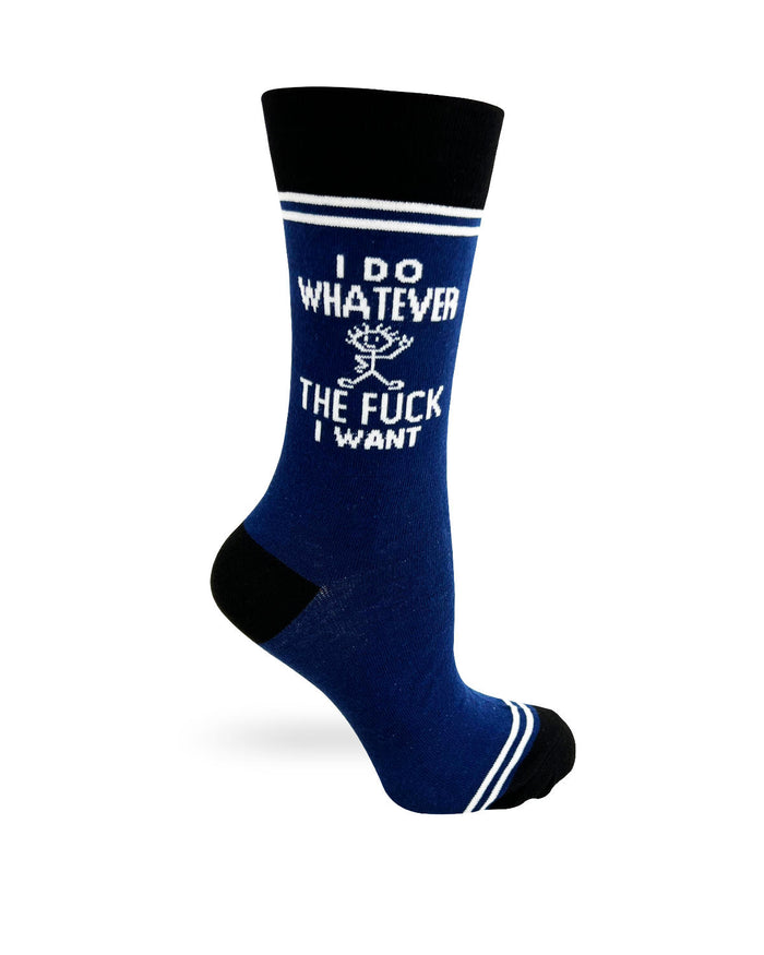(3 Pairs) I Do Whatever the Fuck I Want - Hey Now Unisex Crew Socks - Wholesale