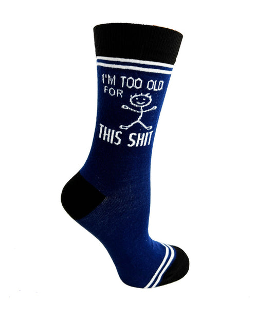 (3 Pairs) I'm Too Old for This Shit - Hey Now Unisex Crew Socks - Wholesale