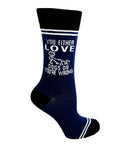 (3 Pairs) You Either Love Dogs Or You’re Wrong - Hey Now Unisex Crew Socks - Wholesale