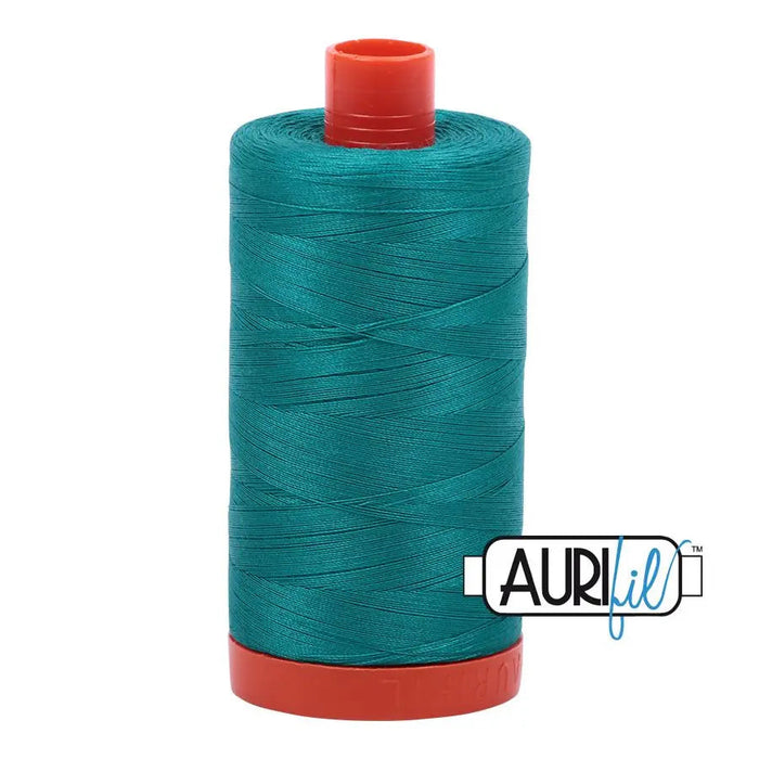 4093 Jade Aurifil Cotton 50wt Large Spool||color:4093 Jade