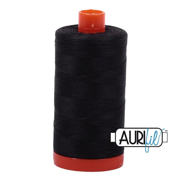 4241 Very Dark Grey Aurifil Cotton 50wt Large Spool||color:4241 Very Dark Grey