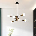 6 Bulbs Sputnik Dining Room Chandelier Canva Home