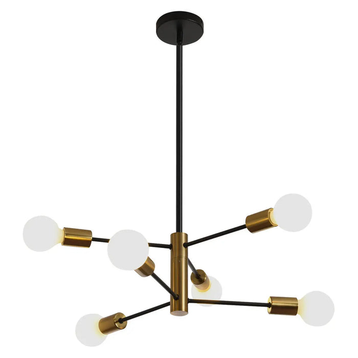 6 Bulbs Sputnik Dining Room Chandelier Canva Home