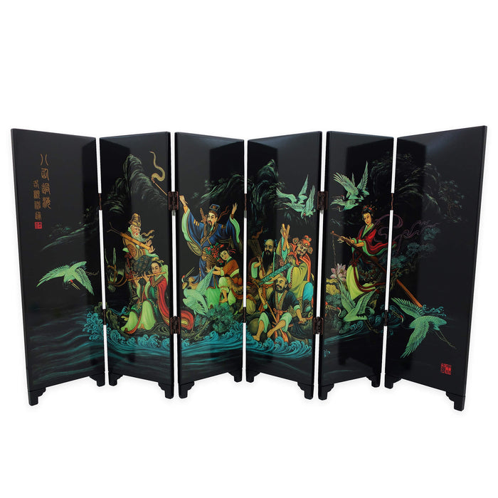8 Immortals Foldable Screen Art