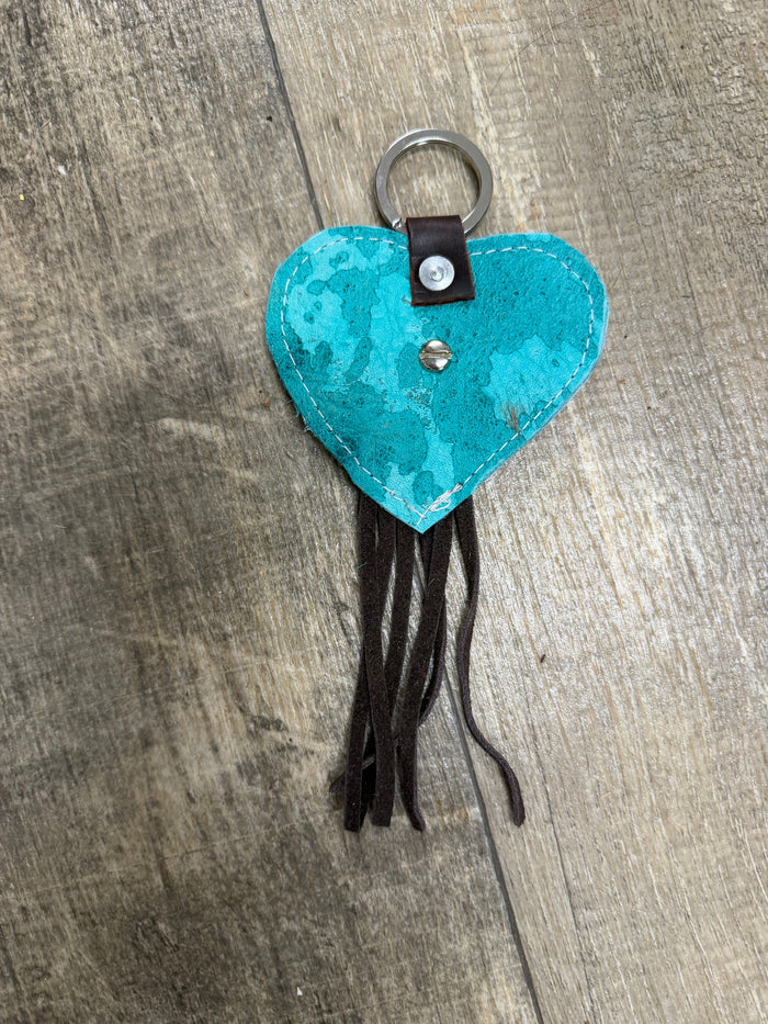 Cowhide  leather key fob TBT