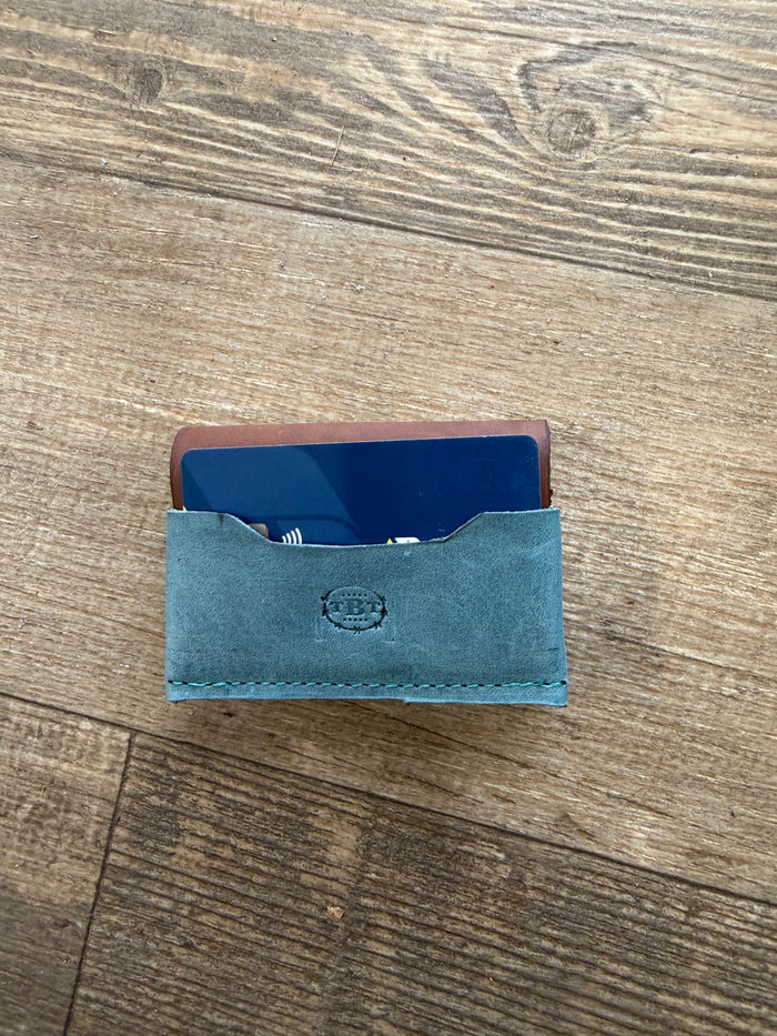 Cardholder unisex leather minimalist card wallet
