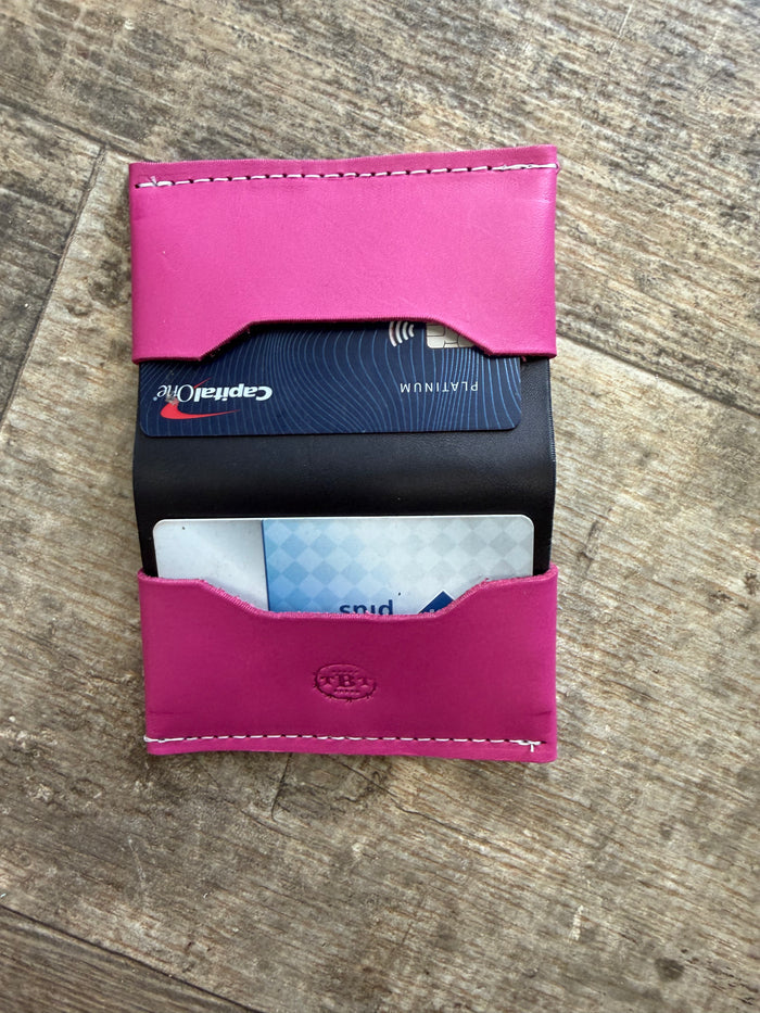 Cardholder unisex leather minimalist card wallet
