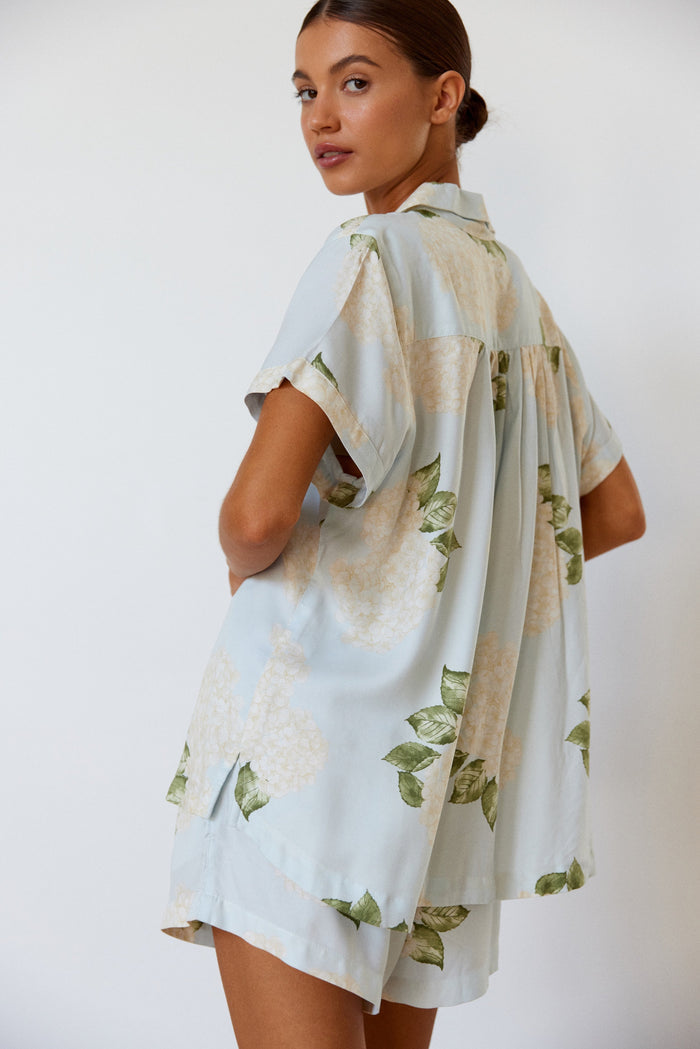 Piyama Abigail Sleep Set - ECOVERO™ - Heirloom Hydrangea — front view
