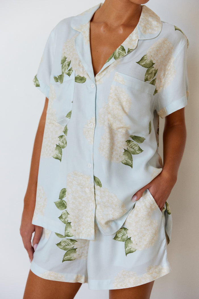 Piyama Abigail Sleep Set - ECOVERO™ - Heirloom Hydrangea — view 3
