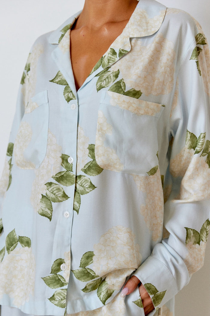 Piyama Abigail Sleep Set - Long Sleeve - ECOVERO™ - Heirloom Hydrangea — view 7