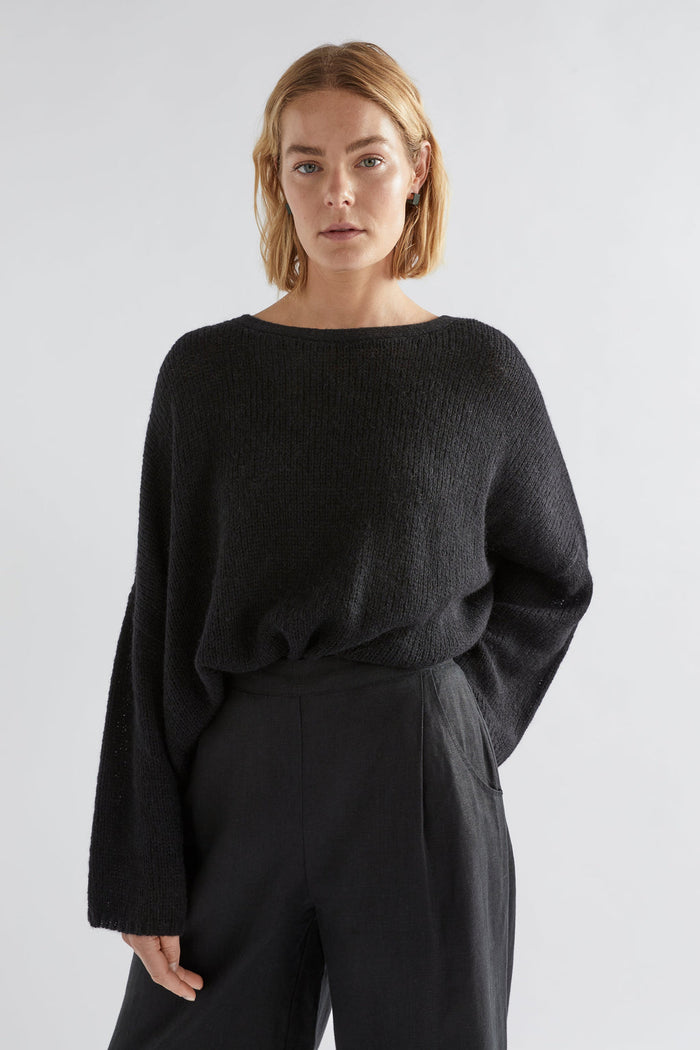 Active Elk Agna Sweater - Black Apparel > Women > Clothing > Knitwear > Sweaters & Cardigans > Elk Hyde Boutique