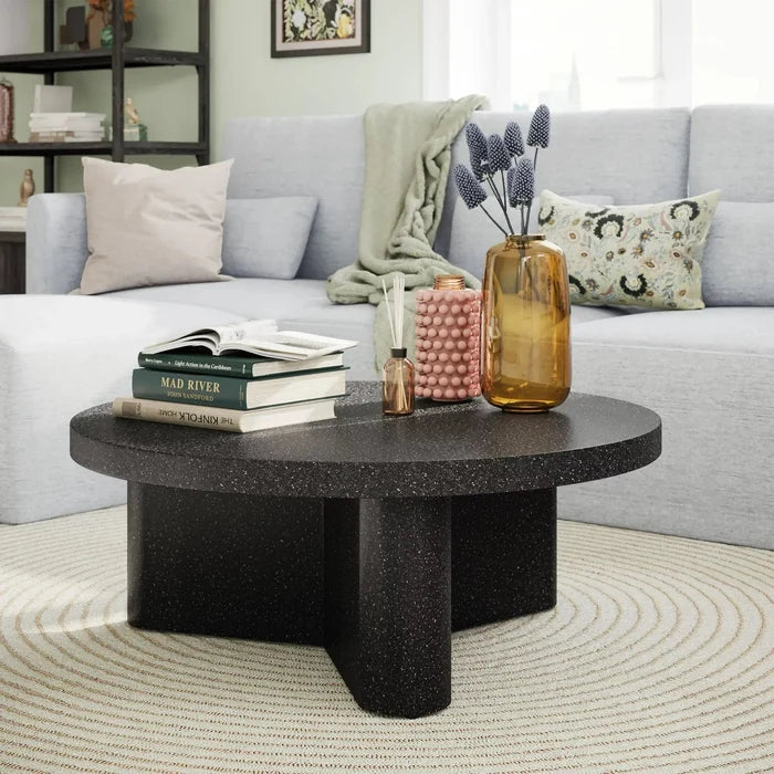 Alan Round Marble Coffee Table Canva Home