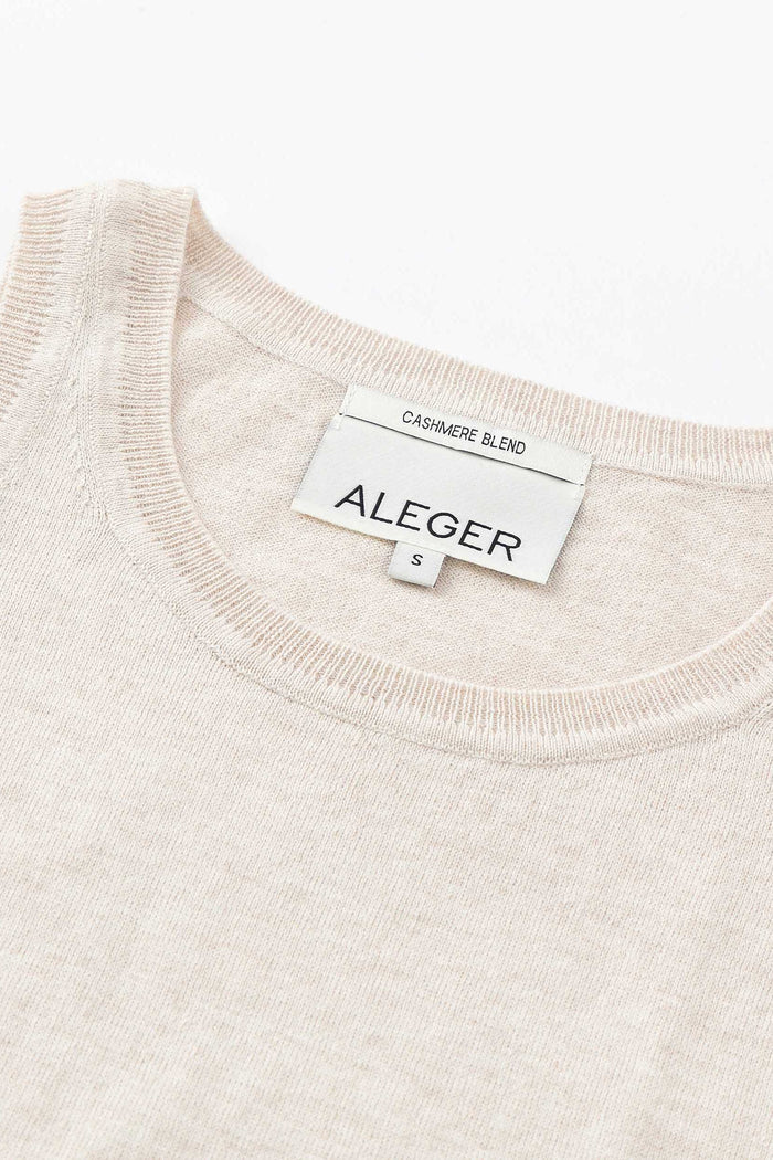 Aleger N.2140 Cashmere Blend Beach Tank - Prosecco Apparel > Women > Clothing > Tops > Tank Tops > Aleger Hyde Boutique