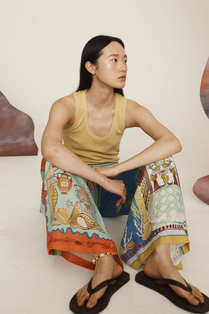 Alémais Sunlit Tank - Yellow Apparel > Women > Clothing > Shirts & Tops > Tops > Tank Tops > Alemāís Hyde Boutique
