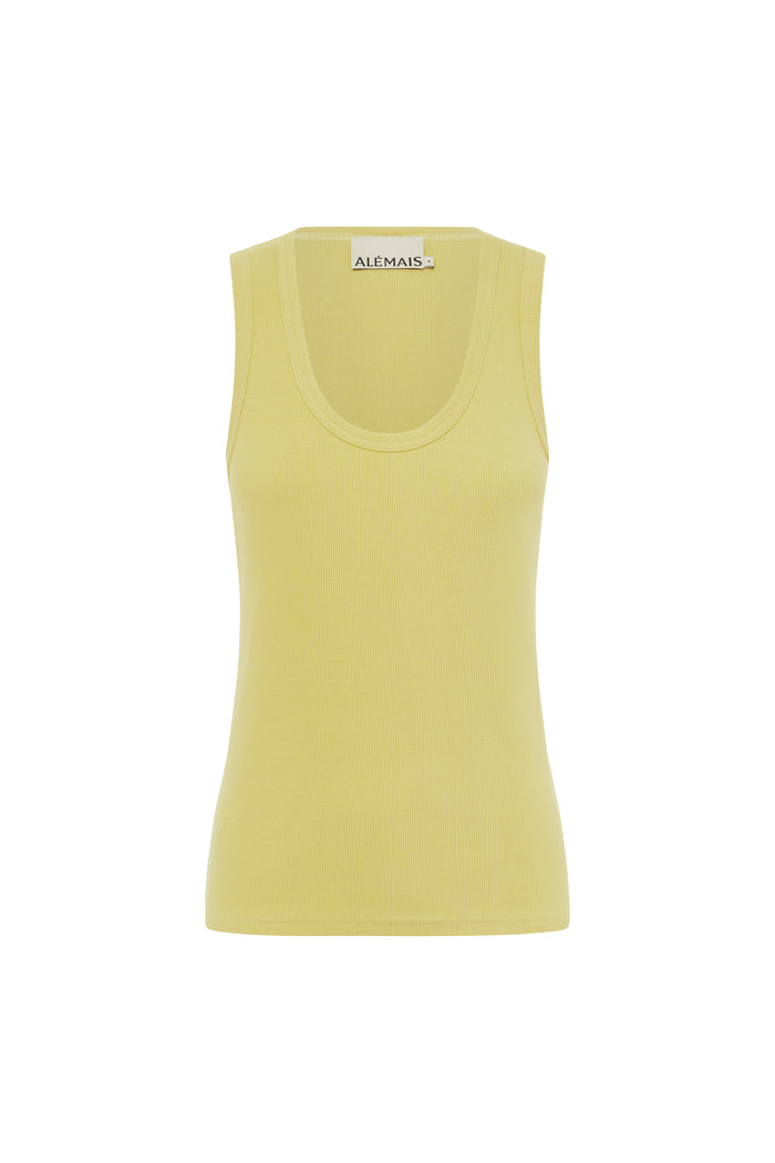 Alémais Sunlit Tank - Yellow Apparel > Women > Clothing > Shirts & Tops > Tops > Tank Tops > Alemāís Hyde Boutique