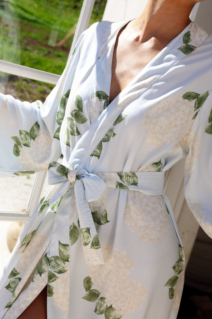 Piyama Alice Kimono Robe - ECOVERO™ - Heirloom Hydrangea — view 2