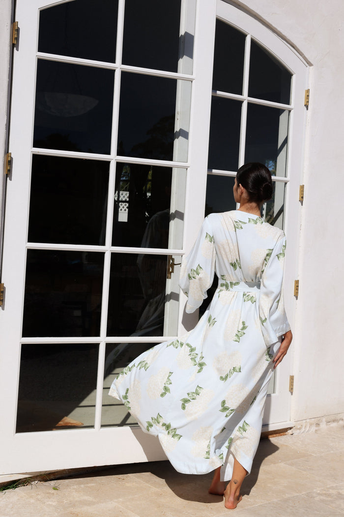 Piyama Alice Kimono Robe - ECOVERO™ - Heirloom Hydrangea — view 4