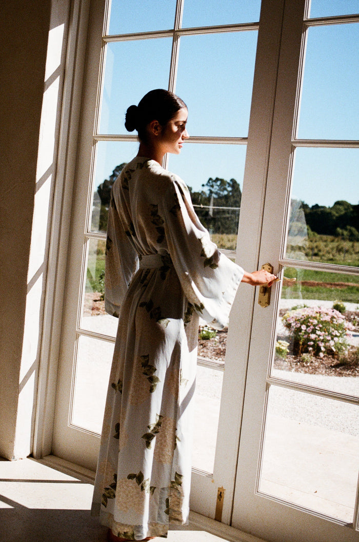 Piyama Alice Kimono Robe - ECOVERO™ - Heirloom Hydrangea — view 5