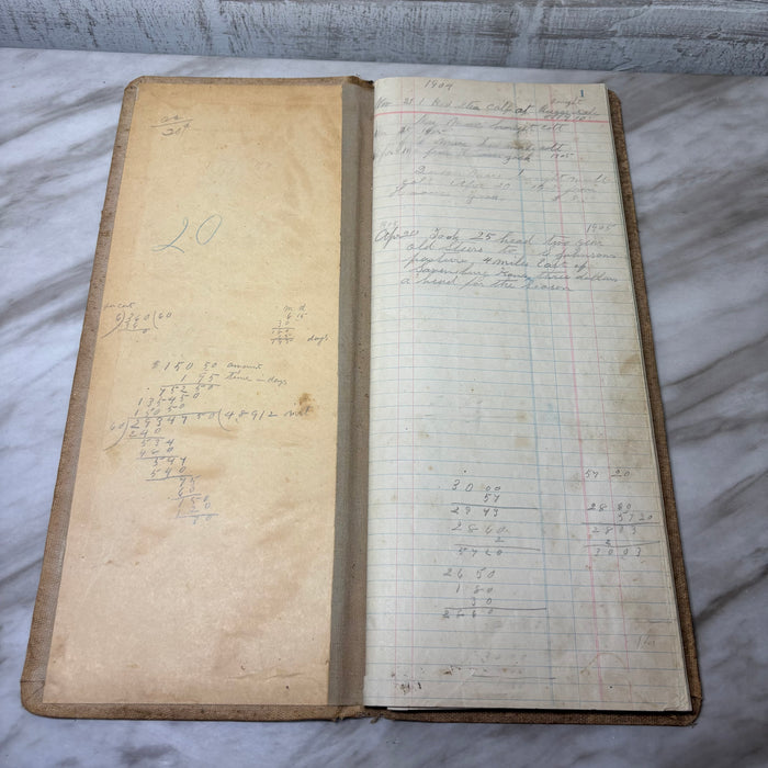 Antique Early 1900s Sales Daybook Ledger