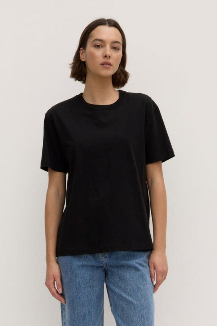 Assembly Label Organic Base Tee - Black Apparel > Women > Clothing > Tops > T-Shirts > Assembly Label Hyde Boutique
