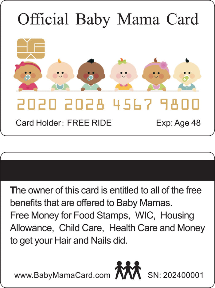 Baby Mama Funny Cards Countertop Display