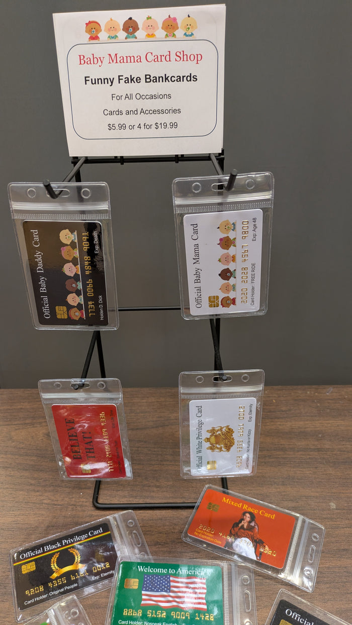 Baby Mama Funny Cards Countertop Display