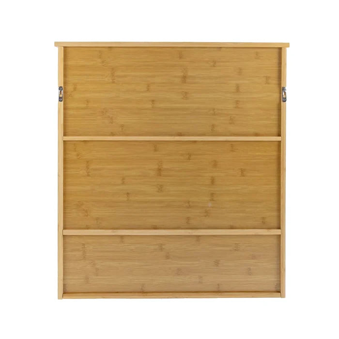 Bamboo Wall Mounted Bathroom Cabinet - Canva Home