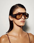 Banbé The Amelia - Dark Havana Tort-Dark Yellow Hyde Boutique