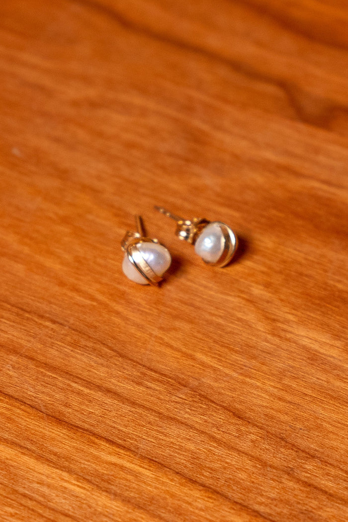 Baroque Pearl Studs