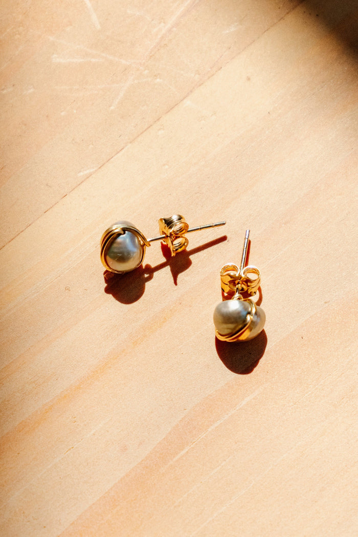 Baroque Pearl Studs