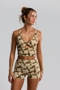 BENOA Booty Short 2.5" (Camo Ginger, Brown Batik)