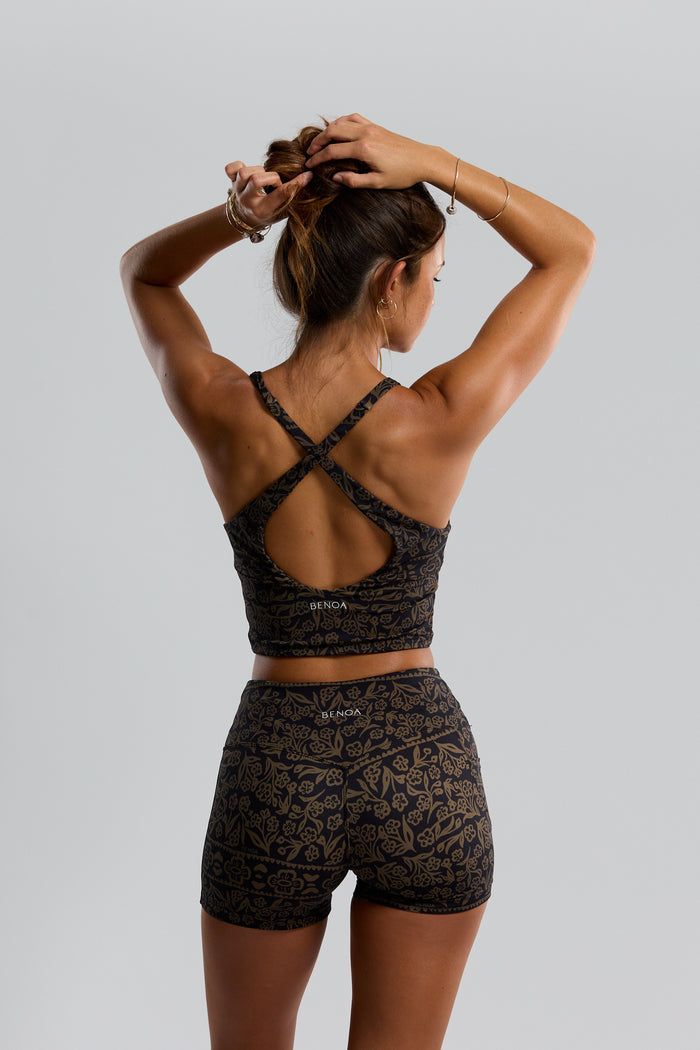 BENOA Booty Short 2.5" (Camo Ginger, Brown Batik)