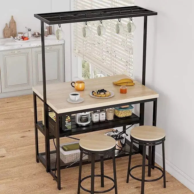 Beth Kitchen Island Dining Table Canva Home