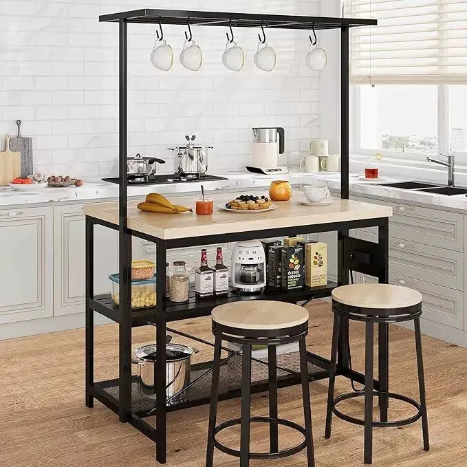 Beth Kitchen Island Dining Table Canva Home