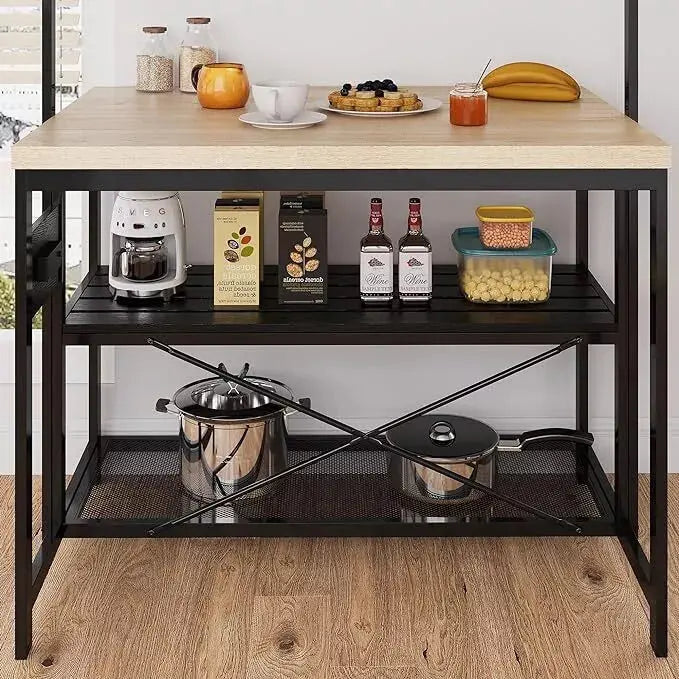 Beth Kitchen Island Dining Table Canva Home