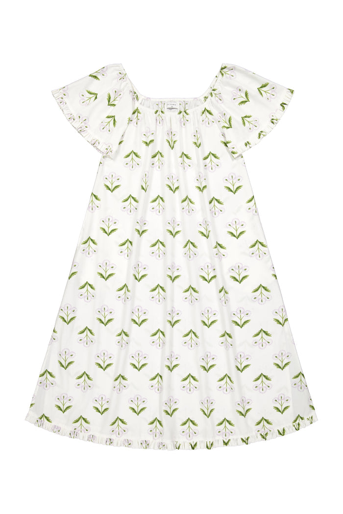 Piyama Betty Lounge Dress - Long - Cotton Modal - Dandelion Lilac — view 2